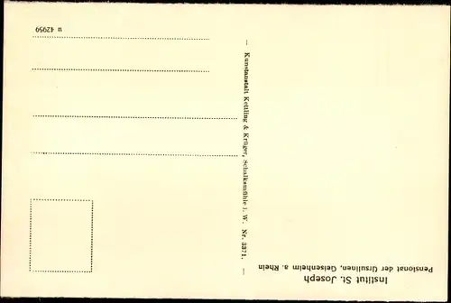 Ak Geisenheim am Rhein Hessen, Institut St. Joseph, Winkläubchen