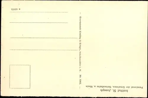 Ak Geisenheim am Rhein Hessen, Institut St. Joseph, Kapelle