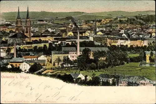 Ak Oelsnitz im Vogtland, Gesamtansicht