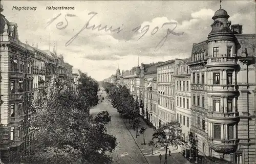 Ak Magdeburg an der Elbe, Kaiserstraße