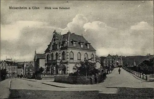 Ak Meisenheim am Glan Pfalz, Blick vom Bahnhof