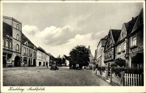 Ak Kirchberg im Hunsrück, Marktplatz