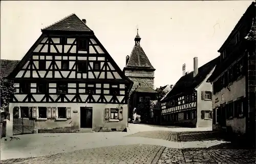 Foto Ak Cadolzburg in Mittelfranken, Straßenansicht, Gasthäuser