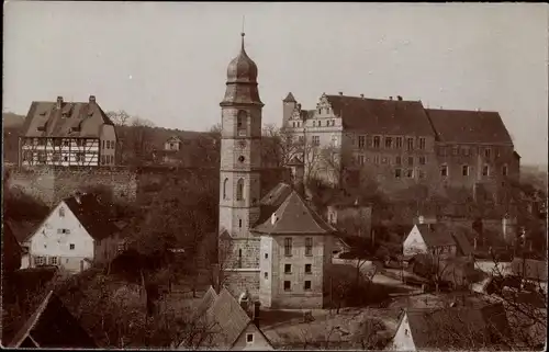 Foto Ak Cadolzburg in Mittelfranken, Kirche, Burg