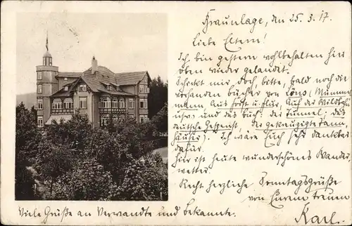 Ak Braunlage im Oberharz, Villa Waldhöhe