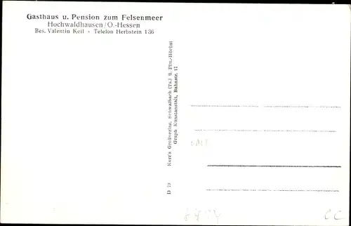 Ak Ilbeshausen Hochwaldhausen Grebenhain im Vogelsbergkreis, Teufelsmühle