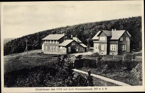 Ak Breungeshain Schotten in Hessen, Hoherodskopf, Clubhäuser des VHC