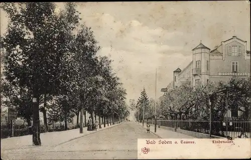 Ak Bad Soden am Taunus Hessen, Lindenallee