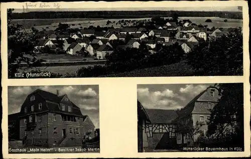 Ak Külz im Hunsrück, Gesamtansicht, Gasthaus Mein Heim, Bauernhaus