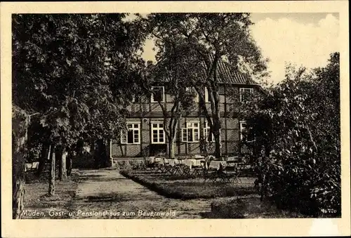 Ak Müden an der Örtze Faßberg Lüneburger Heide, Gasthaus zum bauernwald