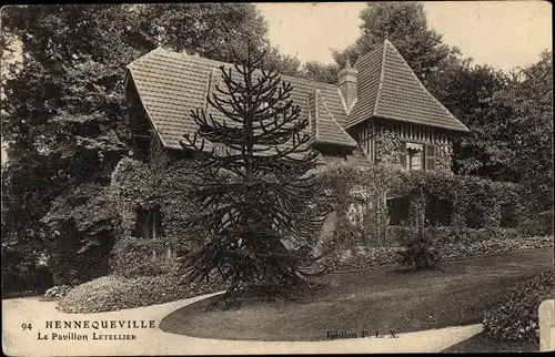 Ak Hennequeville Calvados, Le Pavillon Letellier
