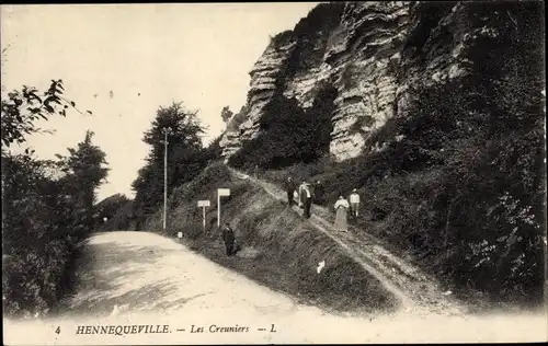 Ak Hennequeville Calvados, Les Creuniers