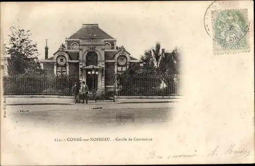 Ak Condé sur Noireau Calvados, Cercle de Commerce
