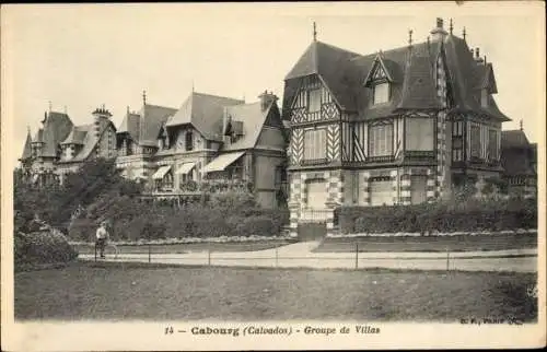 Ak Cabourg Calvados, Groupe de Villas