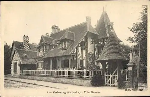Ak Cabourg Calvados, Villa Maurice