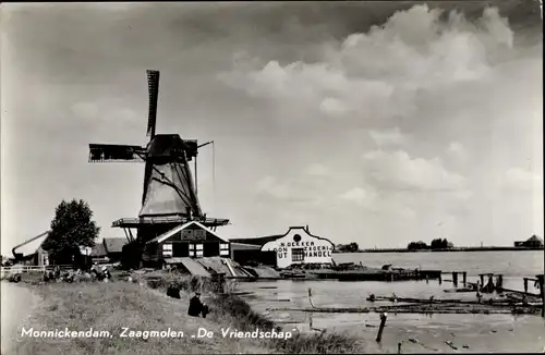 Ak Monnickendam Waterland Nordholland Niederlande, Zaagmolen De Vriendschap