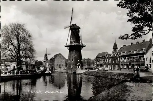 Ak Schiedam Südholland, Walvis-Molen