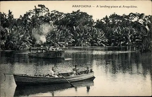 Ak Ononghe Papua Neuguinea, Landing place, Ruderboot, Missionnaires du Sacre Coeur