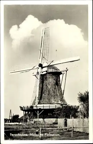 Ak Formerum Terschelling Friesland Niederlande, Molen, Windmühle