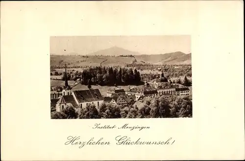 Ak Menzingen Kt Zug Schweiz, Glückwunsch Geburtstag, Institut Menzingen