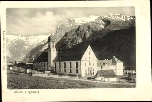 Ak Engelberg Kanton Obwalden Schweiz, Blick auf das Kloster