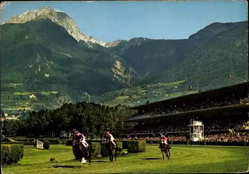 Ak Meran Merano Südtirol, Pferderennplatz