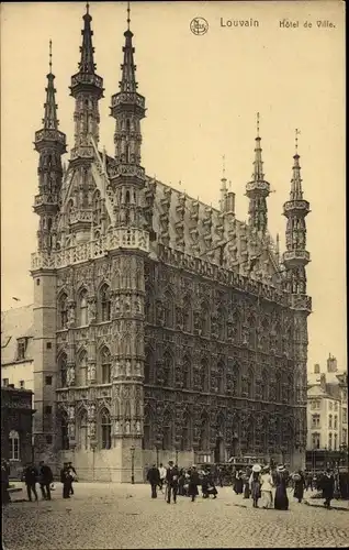 Ak Louvain Leuven Flämisch Brabant, Hotel de Ville