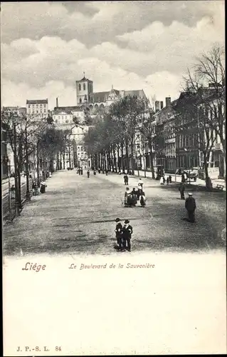 Ak Liège Lüttich Wallonien, Le Boulevard de la Sauveniere