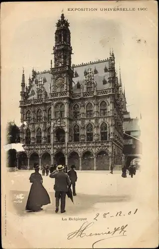 Ak Paris, Pavillon de Belgique, Exposition Universelle, Weltausstellung 1900