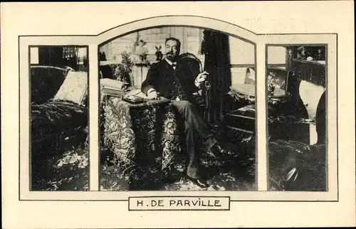 Passepartout Ak Schriftsteller Henri de Parville, Les Annales Politiques et Literaires
