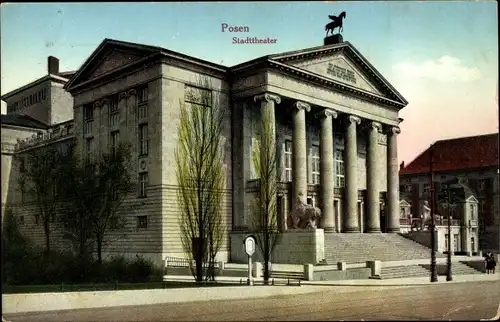 Ak Poznań Posen, Stadttheater, Teatr Wielki, Posener Oper