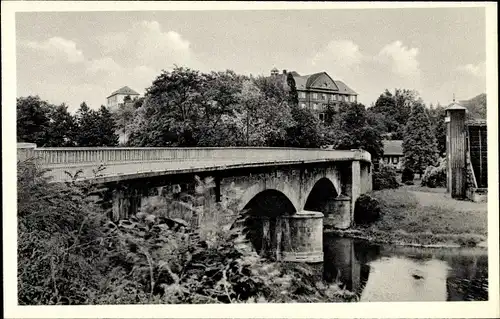 Ak Bad Kreuznach in Rheinland Pfalz, Brücke, Kinderheilanstalten