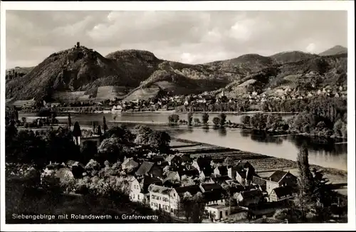 Ak Rolandswerth am Rhein Remagen, Gesamtansicht, Grafenwerth