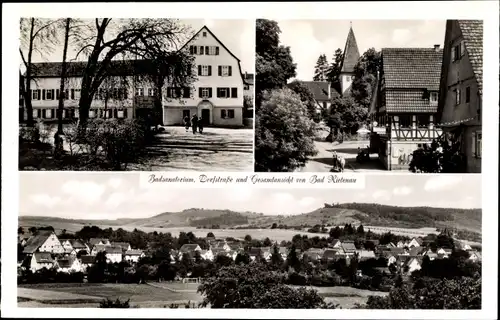 Ak Bad Rietenau Aspach im Rems Murr Kreis, Badsanatorium, Dorfstraße, Ortspanorama