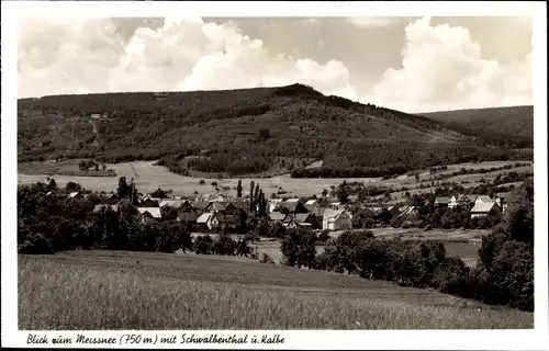 Ak Vockerode Meißner in Hessen, Panorama, Schwalbenthal, Kalbe