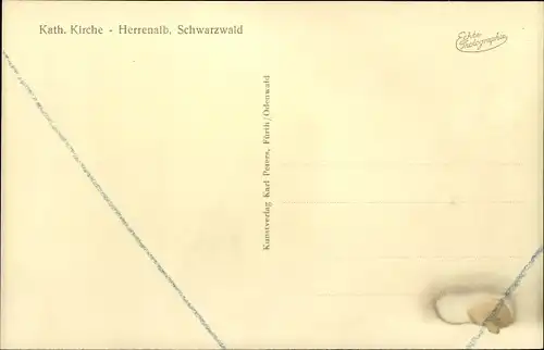 Ak Bad Herrenalb im Schwarzwald, Kath. Kirche