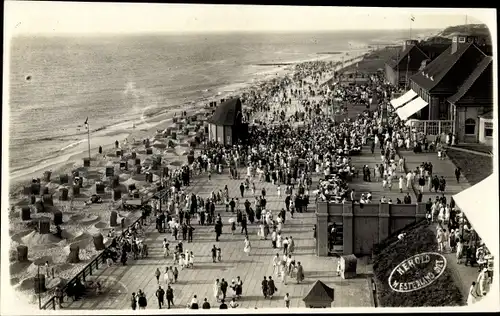 Foto Ak Westerland auf Sylt, Strandleben, Promenade