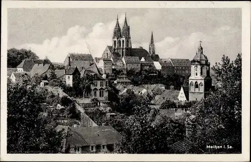 Ak Meißen an der Elbe, Gesamtansicht