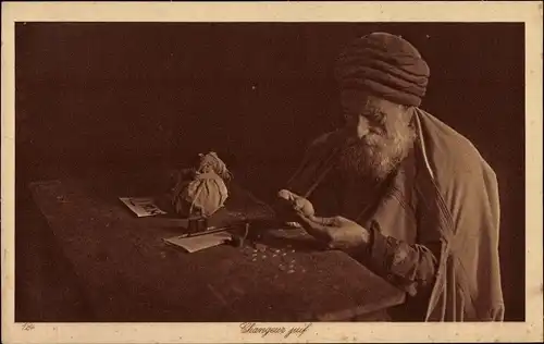 Judaika Ak Changeurs juif, jüdischer Geldwechsler