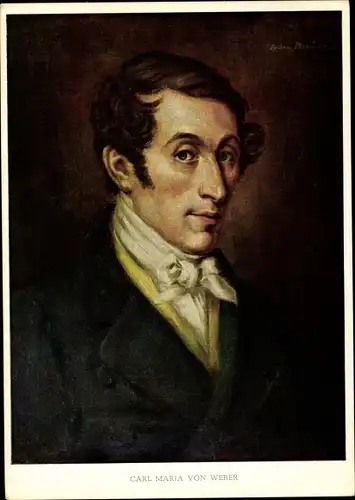 Künstler Ak Nauer, L., Carl Maria von Weber, Deutscher Komponist, Portrait