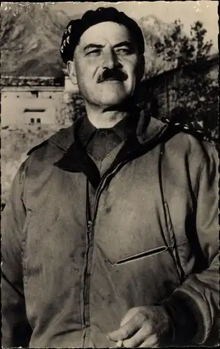 Ak General Alphonse Juin, Portrait, Marschall von Frankreich