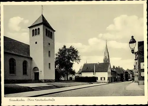 Ak Giesenkirchen Mönchengladbach am Niederrhein, Obere Konstantinstraße, Kirche