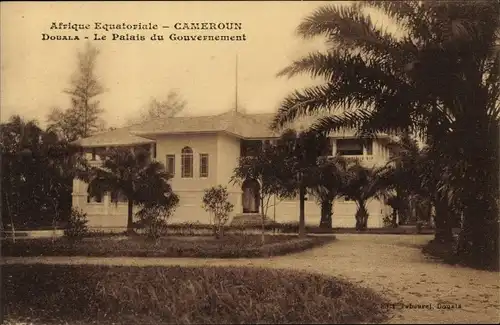 Ak Douala Duala Kamerun, Palais du Gouvernement