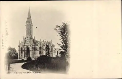 Ak Cabourg sur Mer Calvados, L'Eglise