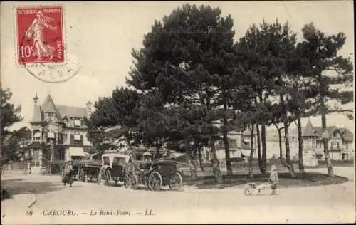 Ak Cabourg Calvados, Le Rond Point