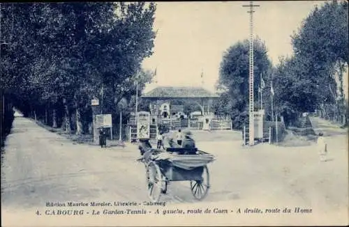 Ak Cabourg Calvados, Le Garden Tennis, Route de Caen