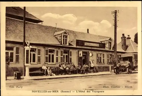 Ak Noyelles sur Mer Somme, l'Hotel des Voyageurs