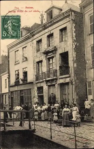 Ak Amiens Somme, Ancien Hotel du XVe siècle