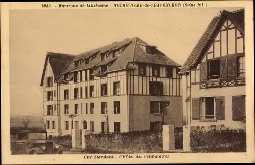Ak Notre Dame de Gravenchon Seine Maritime, L'Hotel des Celibataires