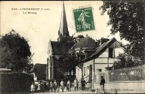 Ak Lindebeuf Seine Maritime, Le Bourg